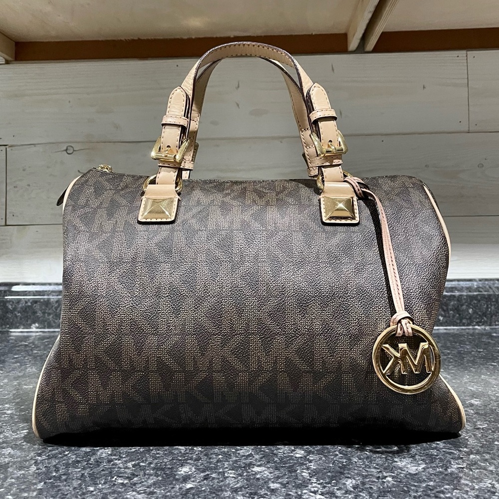 Michael Kors Dark Brown Signature Satchel
